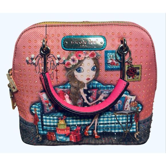 Nicole Lee Cupcake Girl Artistic Satchel NWOT - Picture 2 of 9